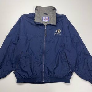 Vintage St. Louis Rams Fleece Lined Jacket Size XL